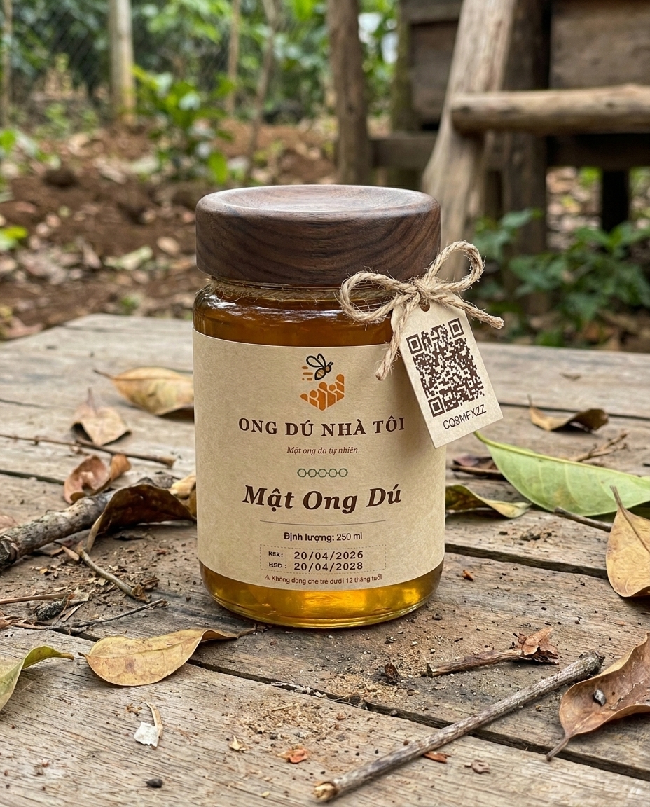 Mật ong dú Đồng Nai có gì đặc biệt so với vùng khác? 2 Sản phẩm mật ong dú nguyên chất Ong Dú Nhà Tôi – farm Đồng Nai