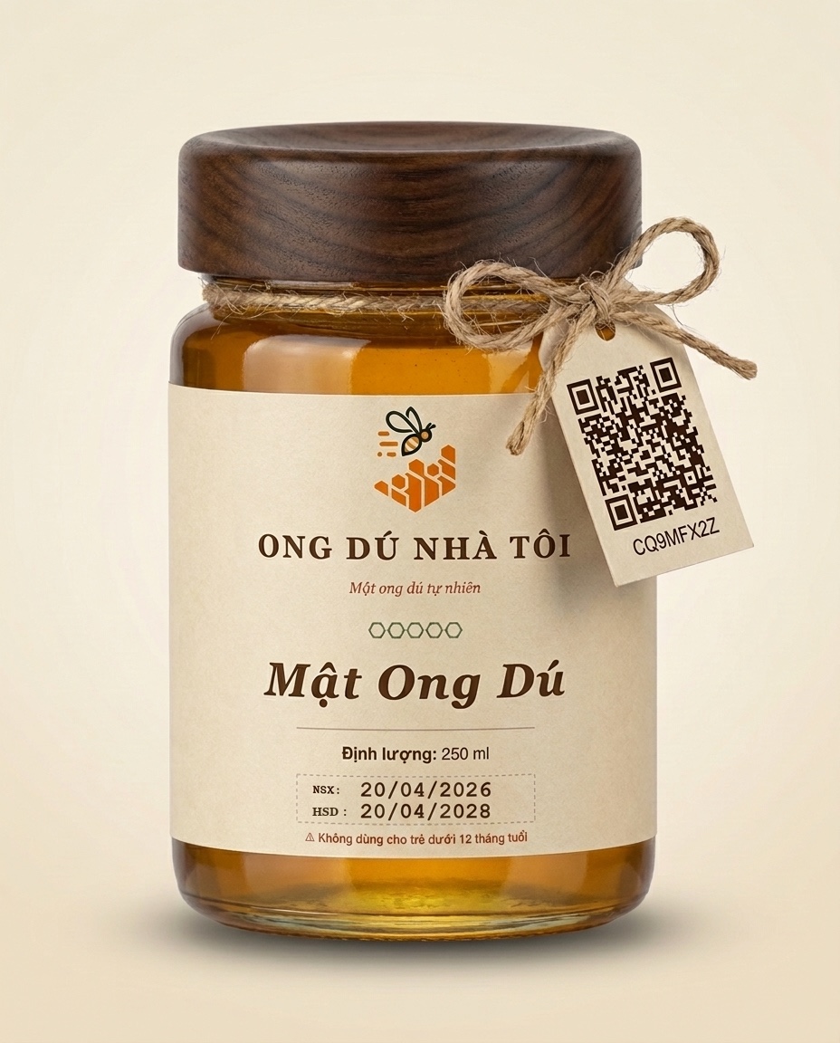 Mật ong dú và mật ong rừng khác nhau ở đâu? 2 Hũ mật ong dú nguyên chất Ong Dú Nhà Tôi Đồng Nai