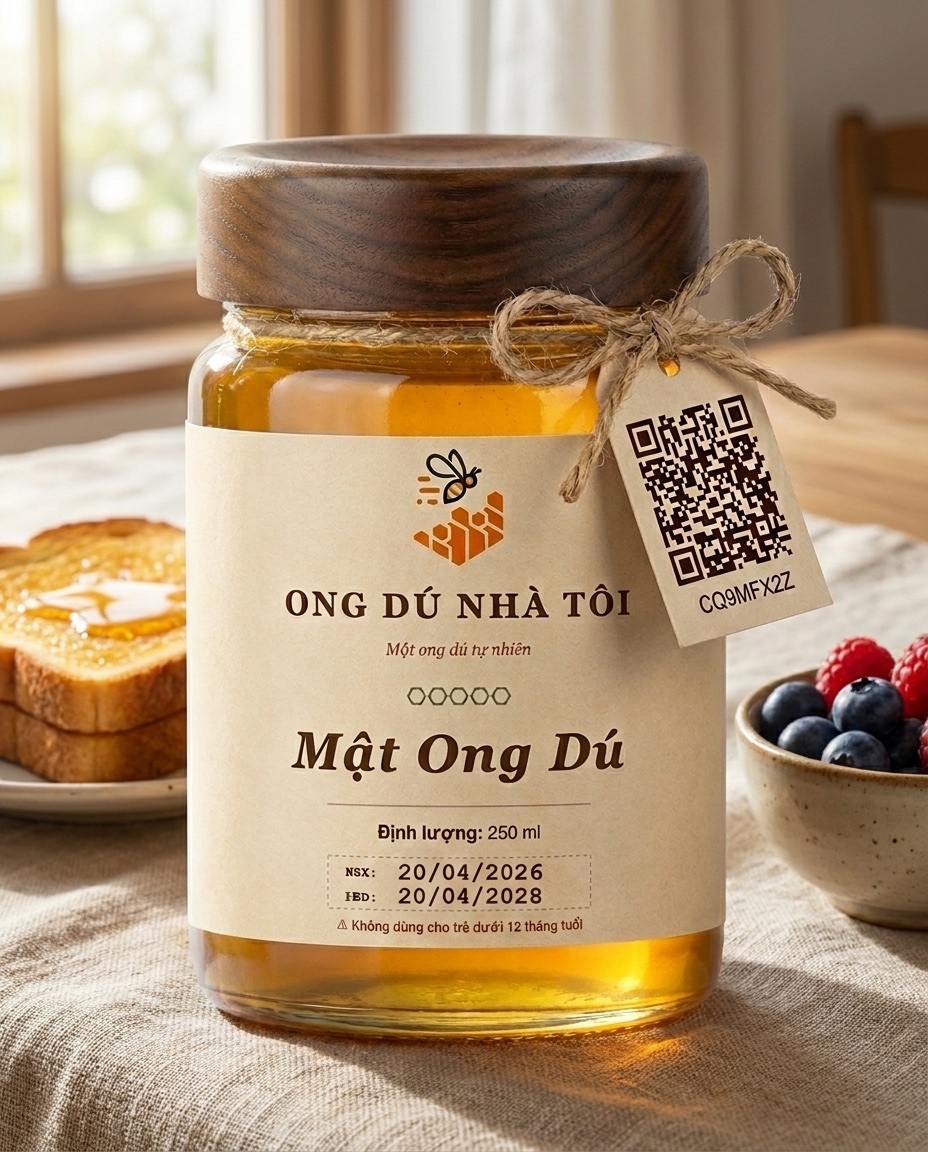 Hũ mật ong dú nguyên chất phù hợp người ăn kiêng